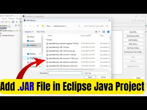 How to Add JAR File in Eclipse Java Project | Import JAR File in Eclipse | Step by Step Hindi