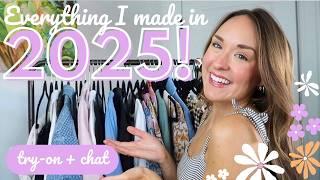 Everything I sewed in 2025! | Sewing Project Recap + Try On