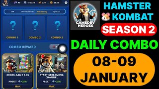 Hamster Kombat Daily Combo | Hamster Kombat Daily Combo Today 08 January I Hamster Kombat Combo