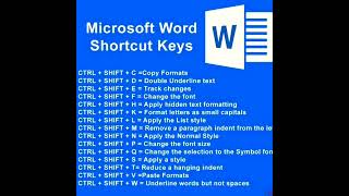 Ms Word Shortcut keys#msword_computer#computerknowledge#computertipsandtricks#mswordshorts#wordshort