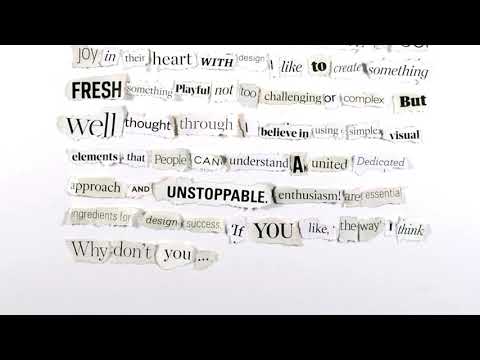 Typography collage - self-promotion assignment