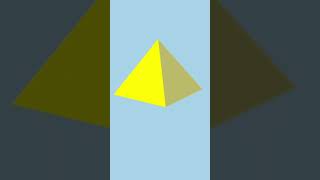Creating a 3D rotating Pyramid using HTML and CSS #shorts