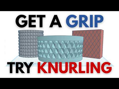 How to add knurling to cylinders and flat surfaces in Tinkercad