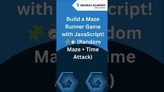 Maze Runner Game in 60 Seconds! 🧩💨 | JavaScript Time Attack Challenge ⏱️|  #shorts