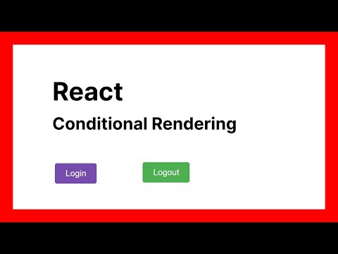 React Conditional Rendering - Login Logout - FreeCodeCamp