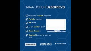 Nima uchun aynan UZBEKDEVS?