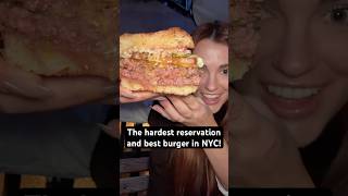 My honest review of the toughest reservation in NYC! #foodie #shorts #eating #nycfood #burger
