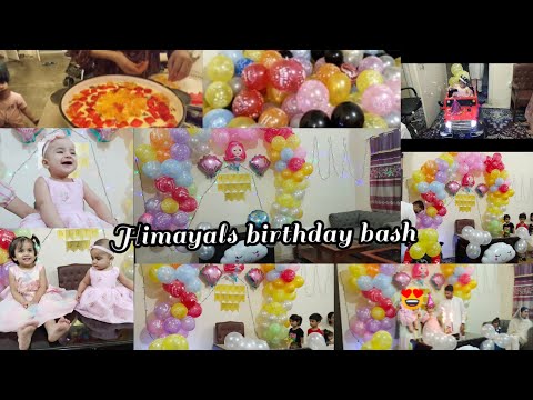 Birthday bash|| Himayal's 2nd birthday| Birthday party || Birthday decor|| Surprise for himayal ❤️❤️