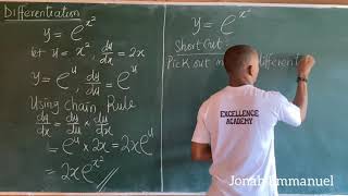 Exponential Function Differentiation (ShortCut): A FAST way. #excellenceacademy #jonahemmanuel