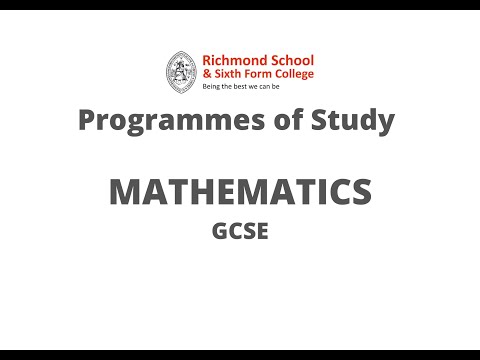 Maths GCSE Subject Video