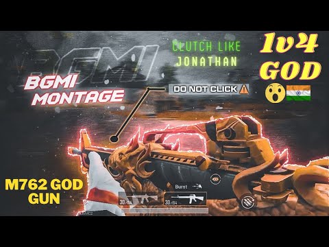 EASY 1V4 CLUTCH LIKE JONATHAN | M762 GOD OR WOT | BGMI HIGHLIGHTS