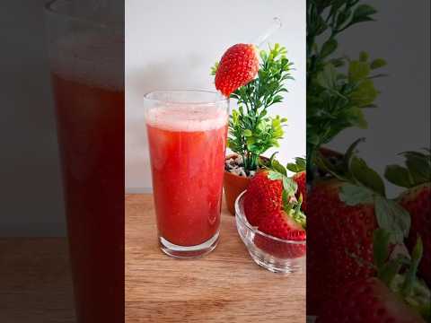 Strawberry Juice.  #shorts