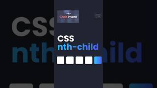 Learn CSS nth child logic with #codeinvent #css