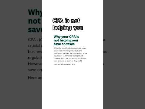 CPAs job is tax compliance not tax savings #occupationaltherapist #physicaltherapist #slp #1099