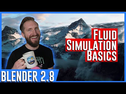 How to Create a Fluid Simulation & Animation in Blender 2.8 - Blender Simulation Tutorial