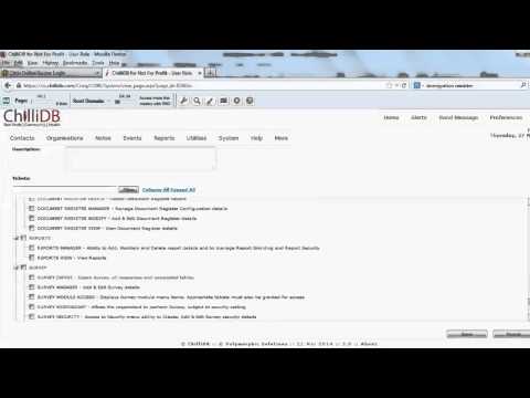 Create Roles and Users in ChilliDB
