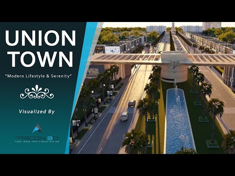 Experience the FUTURE of Union Town Lahore with 3D Rendering & Animation By Tricon3d