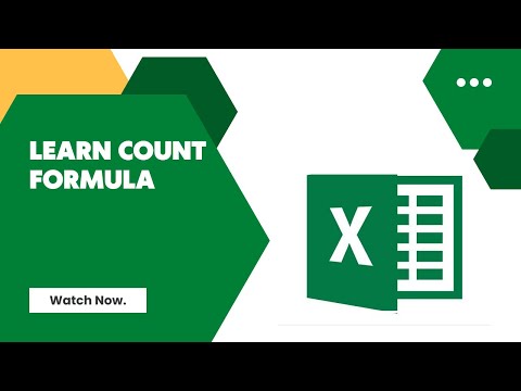 COUNT Formulas in Excel Video Tutorials