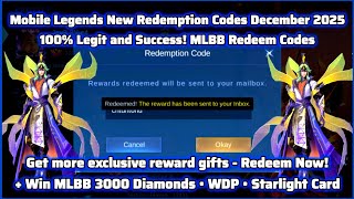 No Limit! Another Mobile Legends New Redeem  Codes Today December 17, 2025 - MLBB Redeem Codes 🎁🎁🎁🎁