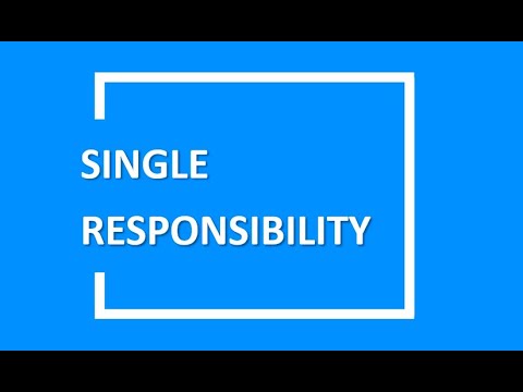 SOLID Principles : Single Responsibility Principle