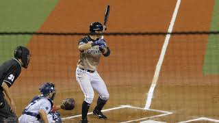 北海道日本ハムファイターズ 大田泰示 バッティングフォーム&バッティング（スローモーション）【センターバックスクリーンへのホームラン】