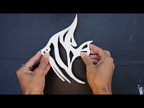 DIY cement showpiece making at home / Fish Showpiece / Homedecor Craft