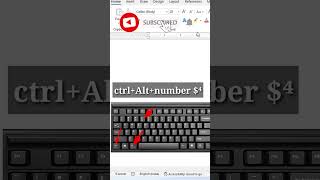 How to create Indian Rupee Symbol with Keyboard in Ms.Word? । #shorts #msword #mswordforbeginners