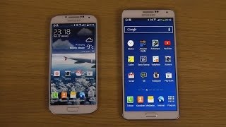 Samsung Galaxy S4 Official Android 4.4.2 KitKat vs. Samsung Galaxy Note 3 Android 4.3 Jelly Bean