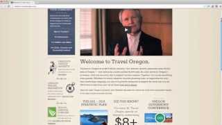 Travel Oregon Industry Website Screen Flow