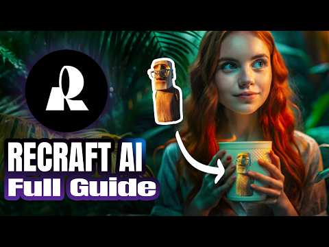 RECRAFT AI 2025 Tutorial ( AI Image & Desing Generator )