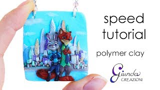 Zootopia Speed Tutorial - Polymer clay - Zootropolis in fimo