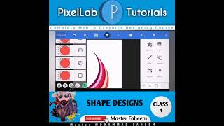 Mobile graphics Course | shape Design | pixellab tutorial | #Shorts