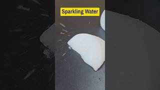 Frozen sparkling water pops like pop rocks?