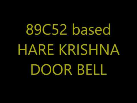 Microcontroller 89C52 Based  Hare Krishna Door Bell Circuit Diagram in Hindi