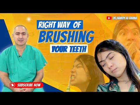 The right way of brushing your teeth 🤣😇 | Dr.Hamdy Al Banna | German Dental Center