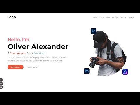 Animated PORTFOLIO Website Template In HTML & CSS