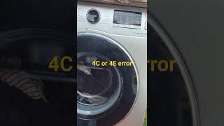 Samsung ecobubble washing machine 4C error code #shorts #viral