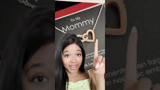 Personalized Message Card with Beautiful Necklace - Perfect Mother's Day Gift🎁💖#shorts