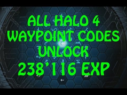 All Halo 4 Waypoint Codes (w/ Requirements) - Unlock 238'116 Exp , Raider + DSTT Armour + Emblems