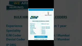 #medicalcodingjobs #medicalcodingforbeginners #medicalcodingreceuitments