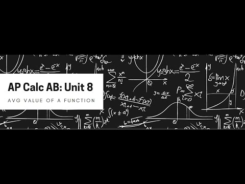 Unit 8 Lesson 1: Average Value of a Function