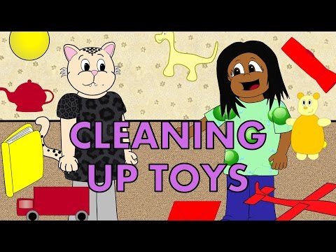 Cleaning Up Toys - Learn Urdu Hindi Colors with Asha