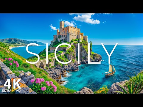 SICILY 4K UHD - Scenic Relaxation Film with Calm Music - 4K Video Ultra HD.