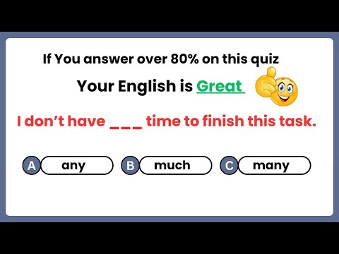 English grammar quiz. Can you score over 80% in this quiz? #challenge #quiz #quiztime