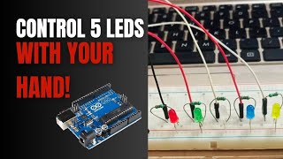 Control 5 LEDs with Hand Gestures using Arduino & Python | OpenCV + MediaPipe Project #sorts