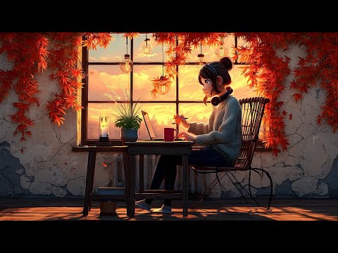 This Cozy Study Room Will Blow Your Mind! | 🌇 Calm Study & Reflection Beats for Peaceful Evenings