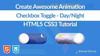 Checkbox Toggle - Day/Night Mode - HTML5 CSS3 Tutorial