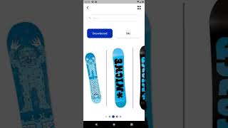 Snowboard Rental - Flutter App UI