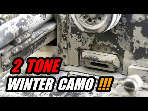 How to make winter camo on model tank - VMS Chip & Nick white tutorial