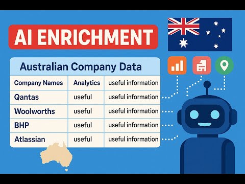 Add Self-Defined, Live, Custom Data to Australian Company Names using AI - No-code Data Enrichment